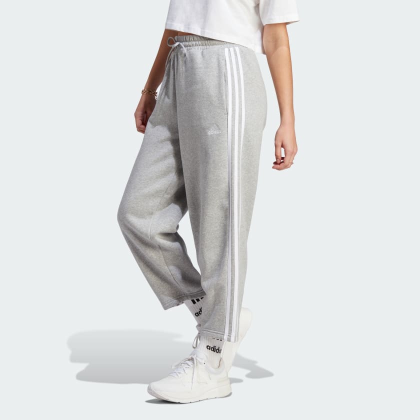 Adidas fleece track pants womens sales