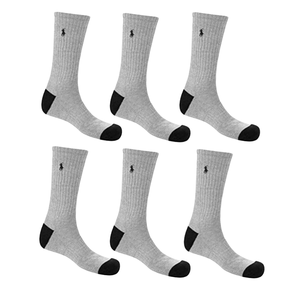 Polo Ralph Lauren 6-Pack Cotton Crew Socks White at