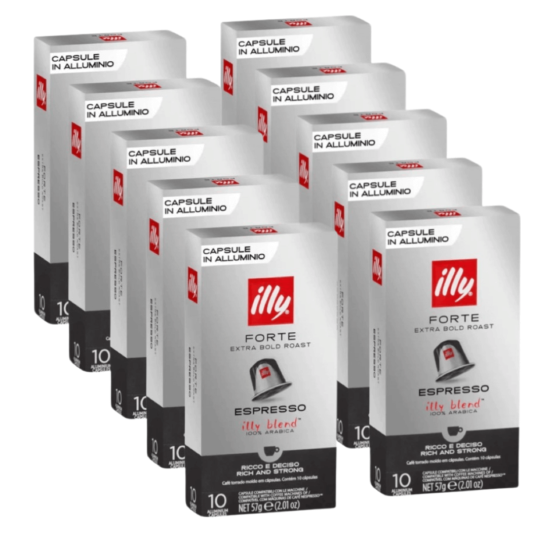 Illy Forte Extra Bold Roast Espresso Capsules 100 Capsules