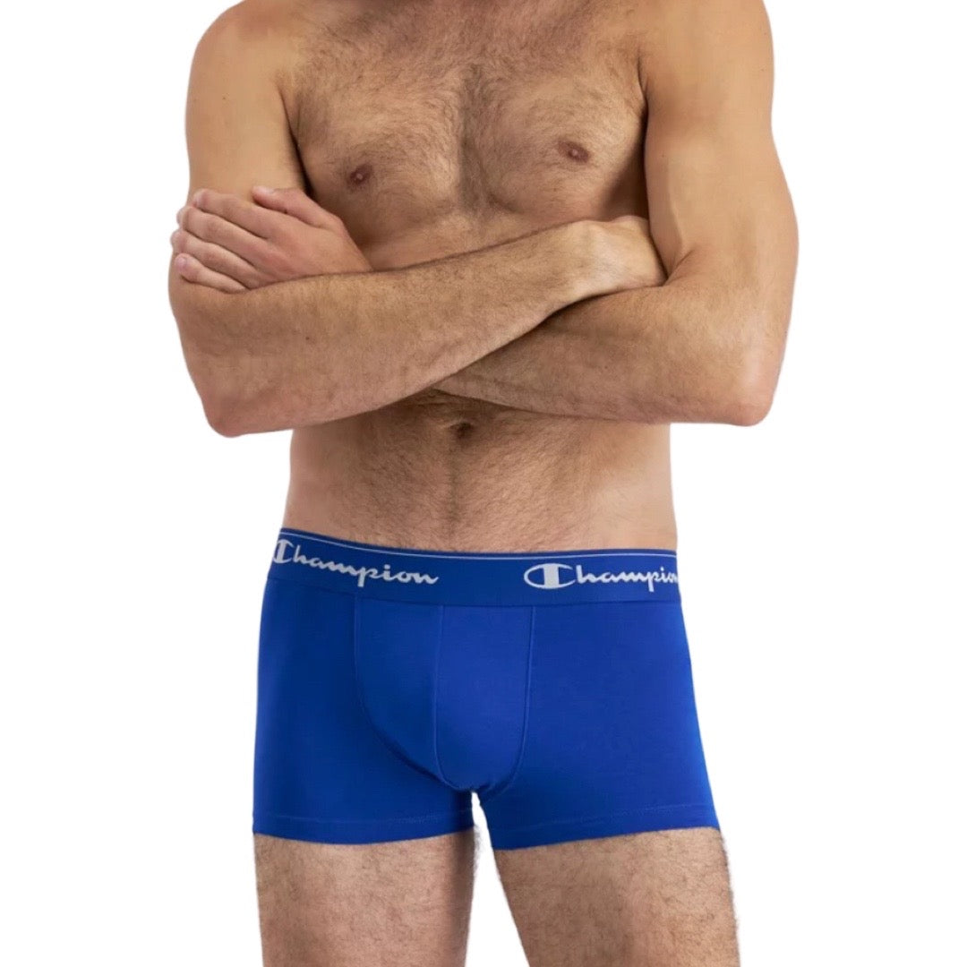 Champion Men's Athletic Cotton Trunk 3 Pack - Pink/Blue Believer/ Dance Monkey