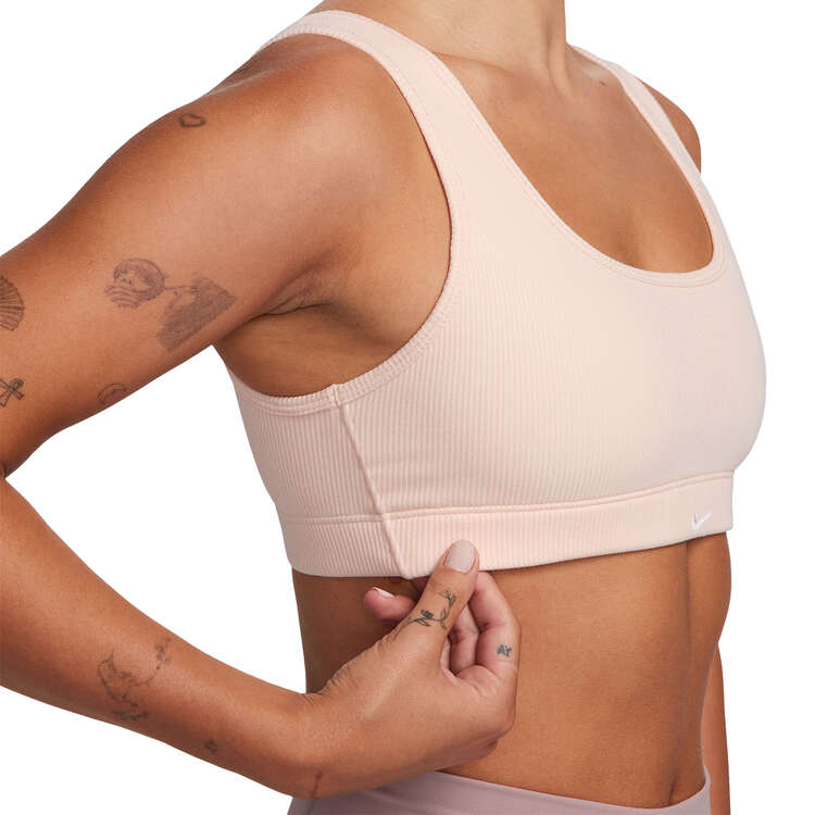 Nike Womens Dri-FIT Alate All U Ribbed Sports Bra - Pink