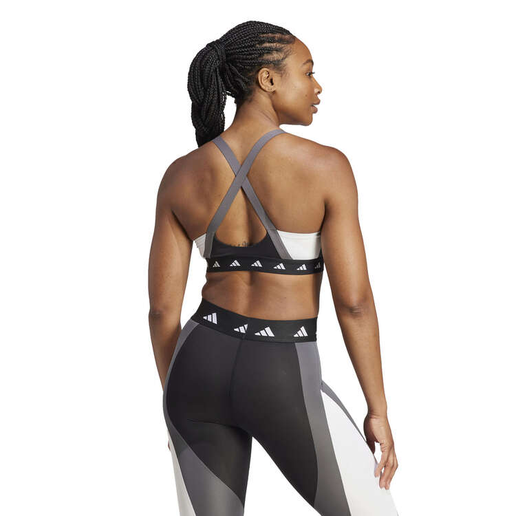 Adidas Womens Powerimpact Training Techfit Medium Support Sports Bra - Black