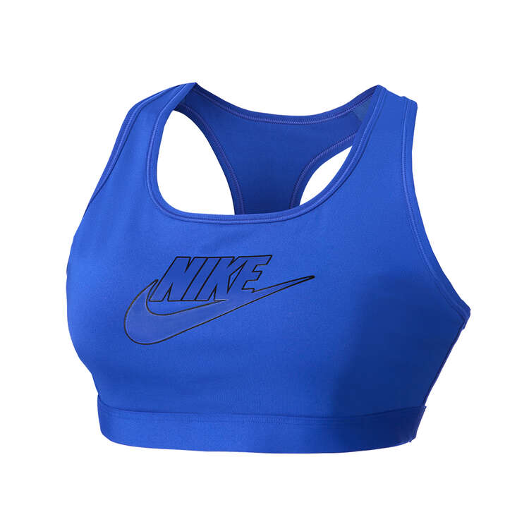 Nike Womens Swoosh Medium-Support Padded Sports Bra - Blue