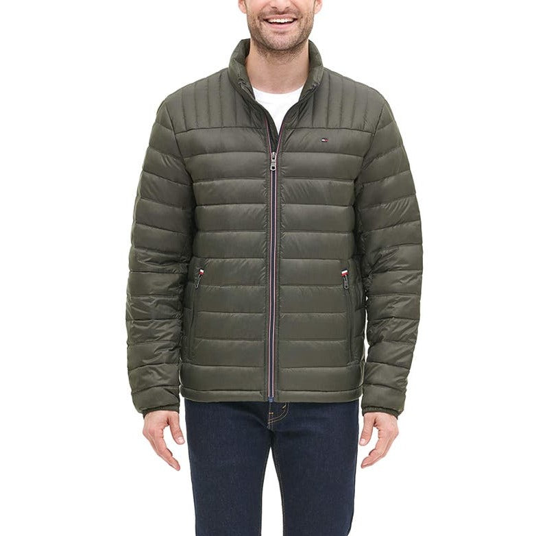 Tommy Hilfiger Men's Packable Down Puffer Jacket - Olive