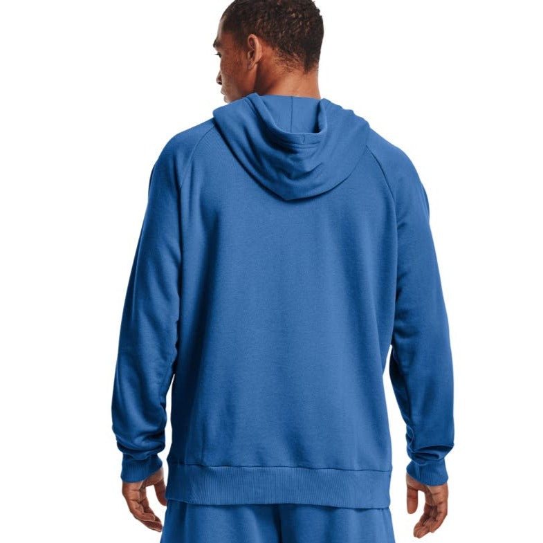Under Armour Men's Rival Fleece Big Logo Hoodie - Victory Blue/Onyx White