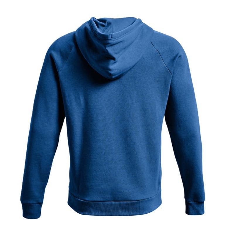Under Armour Men's Rival Fleece Big Logo Hoodie - Victory Blue/Onyx White