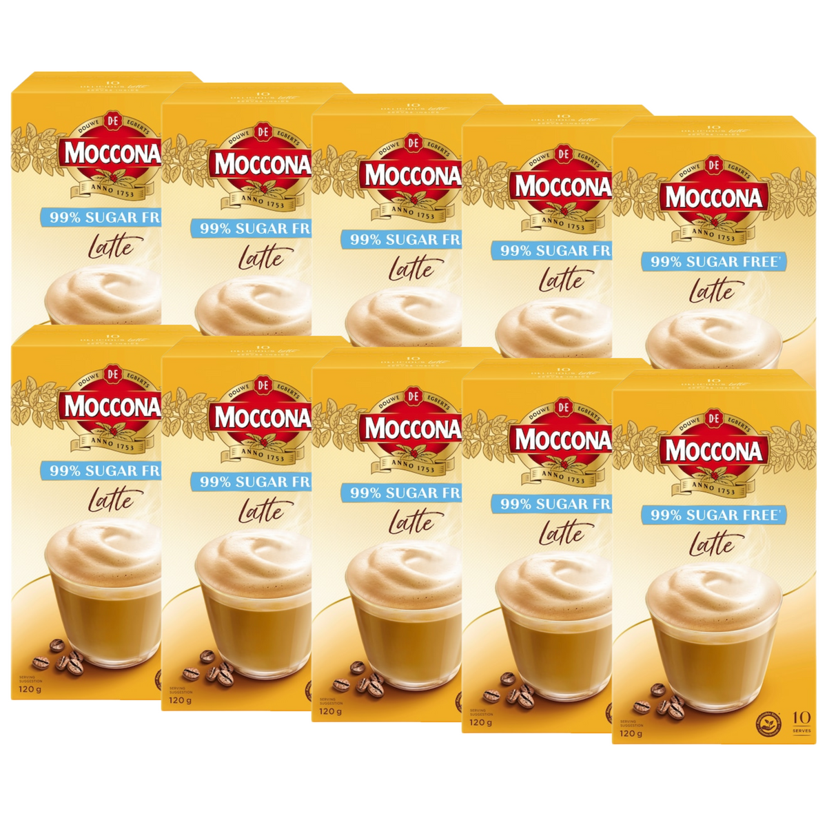 Moccona Coffee Sachets Sugar Free Latte (100 serves)