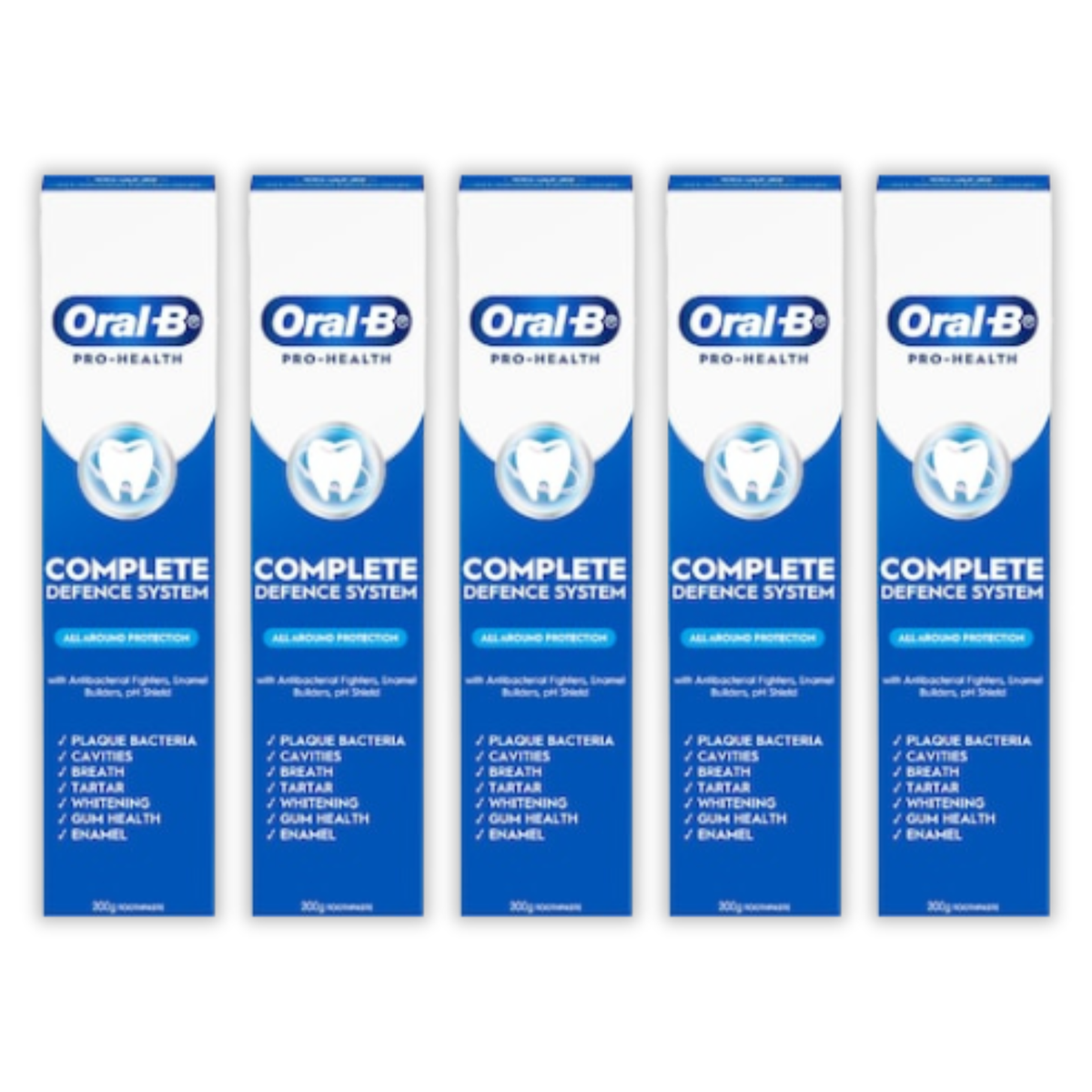 5 x Oral-B Pro Health Complete Defense All Round Clean Toothpaste 200g