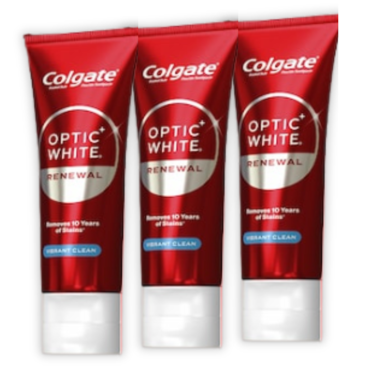 3 x Colgate Teeth Whitening Toothpaste Optic White Renewal Vibrant 85g