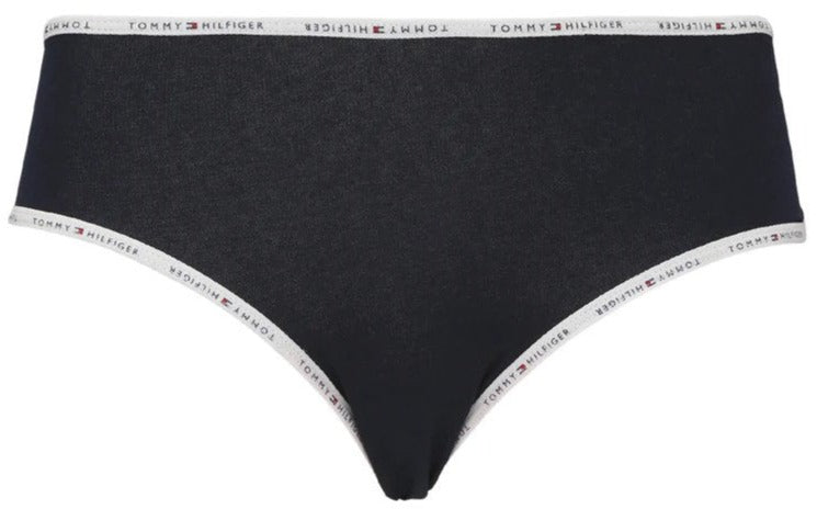 Tommy Hilfiger Women's Logo Elastic Hipster Briefs 3-Pack - Stars & Dots/White/Red/Blue