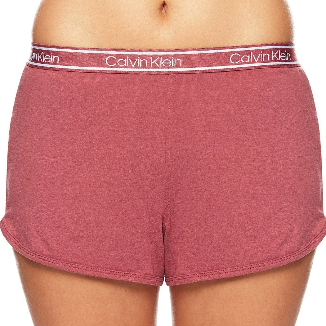 Calvin Klein Women's 2-Piece Bamboo Lounge Tee and Short Sleep Set - Raspberry Blush