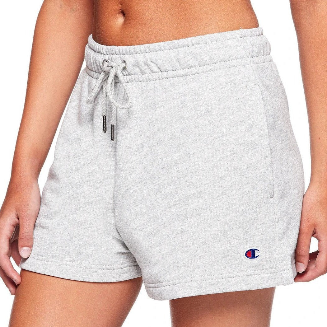Champion Women's French Terry C Logo Shorts - Oxford Heather