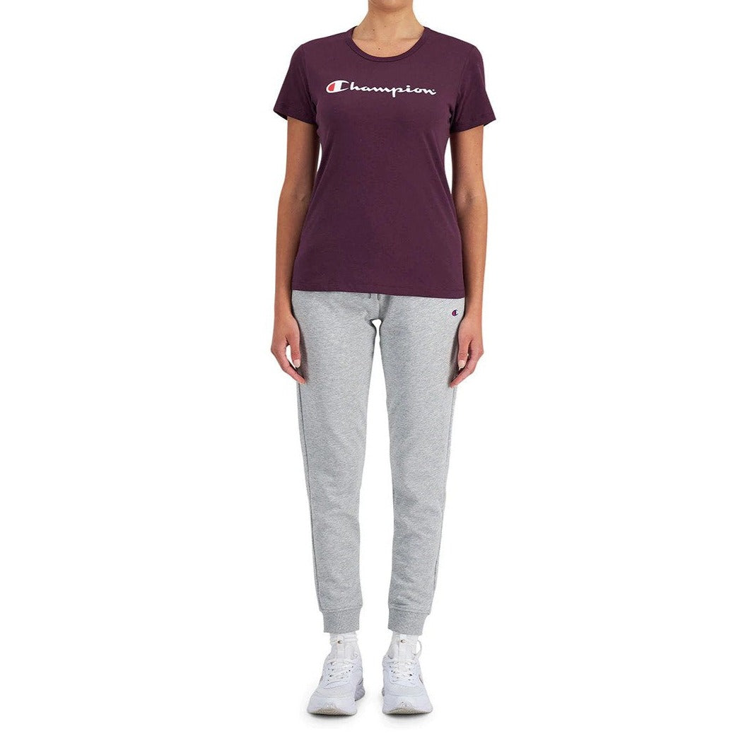 Champion Women's Script Logo Short Sleeve Tee / T-Shirt / Tshirt - Higher Love
