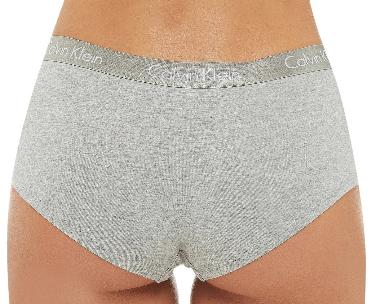 Calvin Klein Women's Motive Cotton Boyshorts 3-Pack - Black/Red/Grey Heather