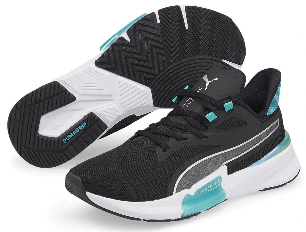 Puma Women's PWRFrame Stardust Training Shoes - Black/Metallic Silver/Porcelain