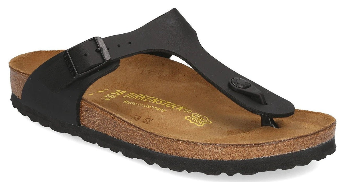 Birkenstock Unisex Gizeh Narrow Fit Sandals - Black