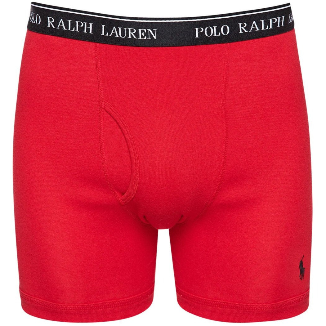 Polo Ralph Lauren Men's Boxer Brief 3-Pack - Black/Red/White