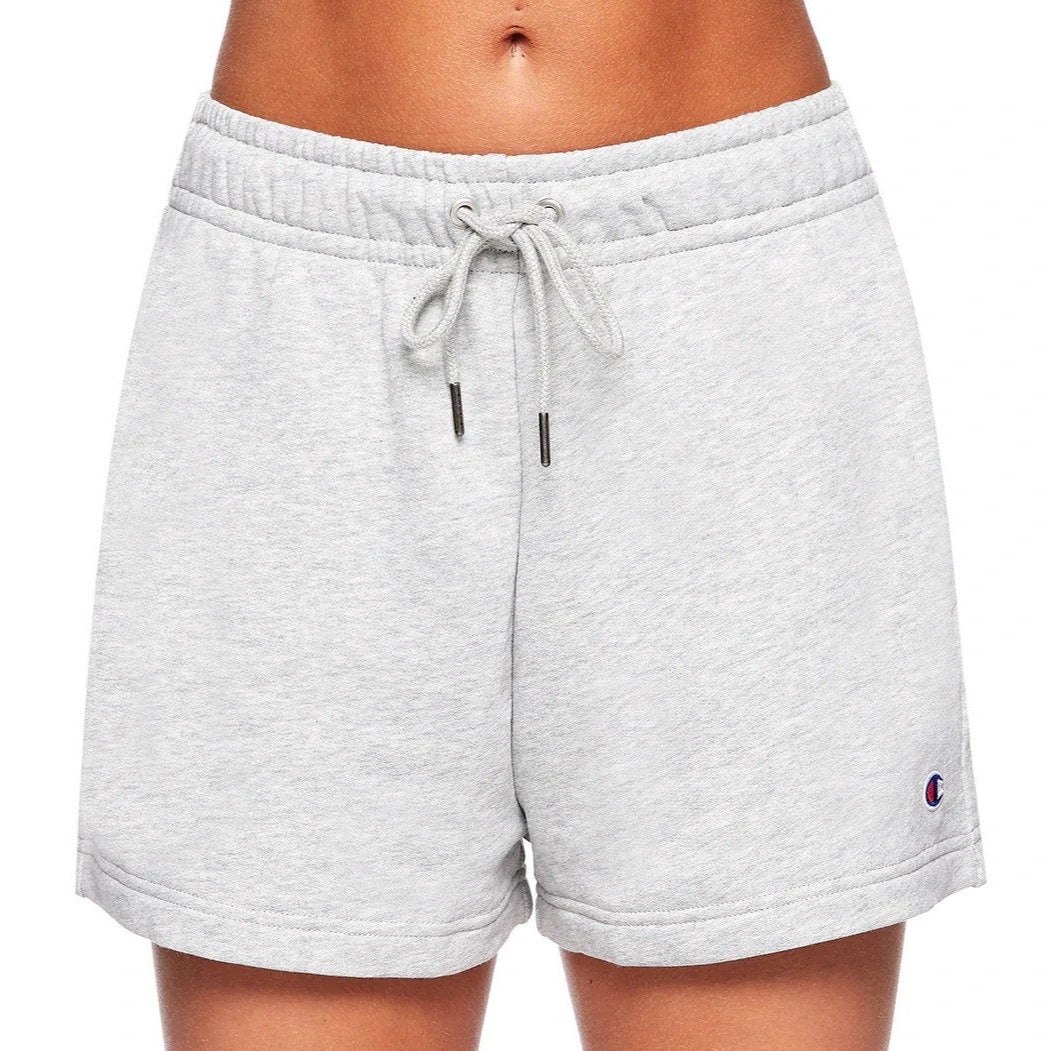 Champion Women's French Terry C Logo Shorts - Oxford Heather