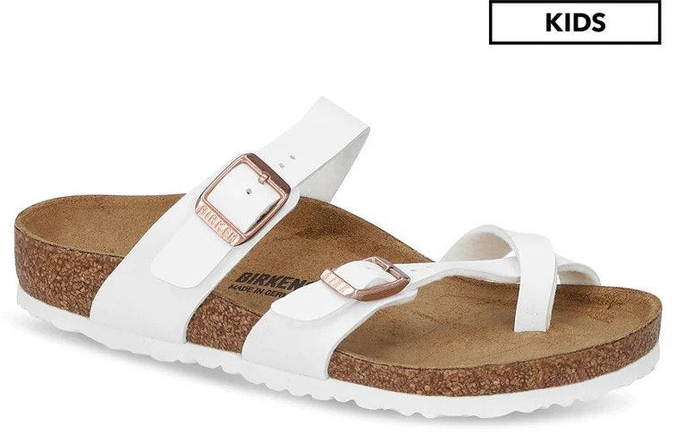 Birkenstock Kids' Mayari Narrow Fit Sandals - White