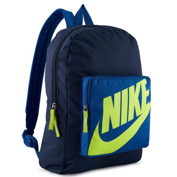 Nike Kids 16L Classic Backpack - Midnight Navy/Atomic Green