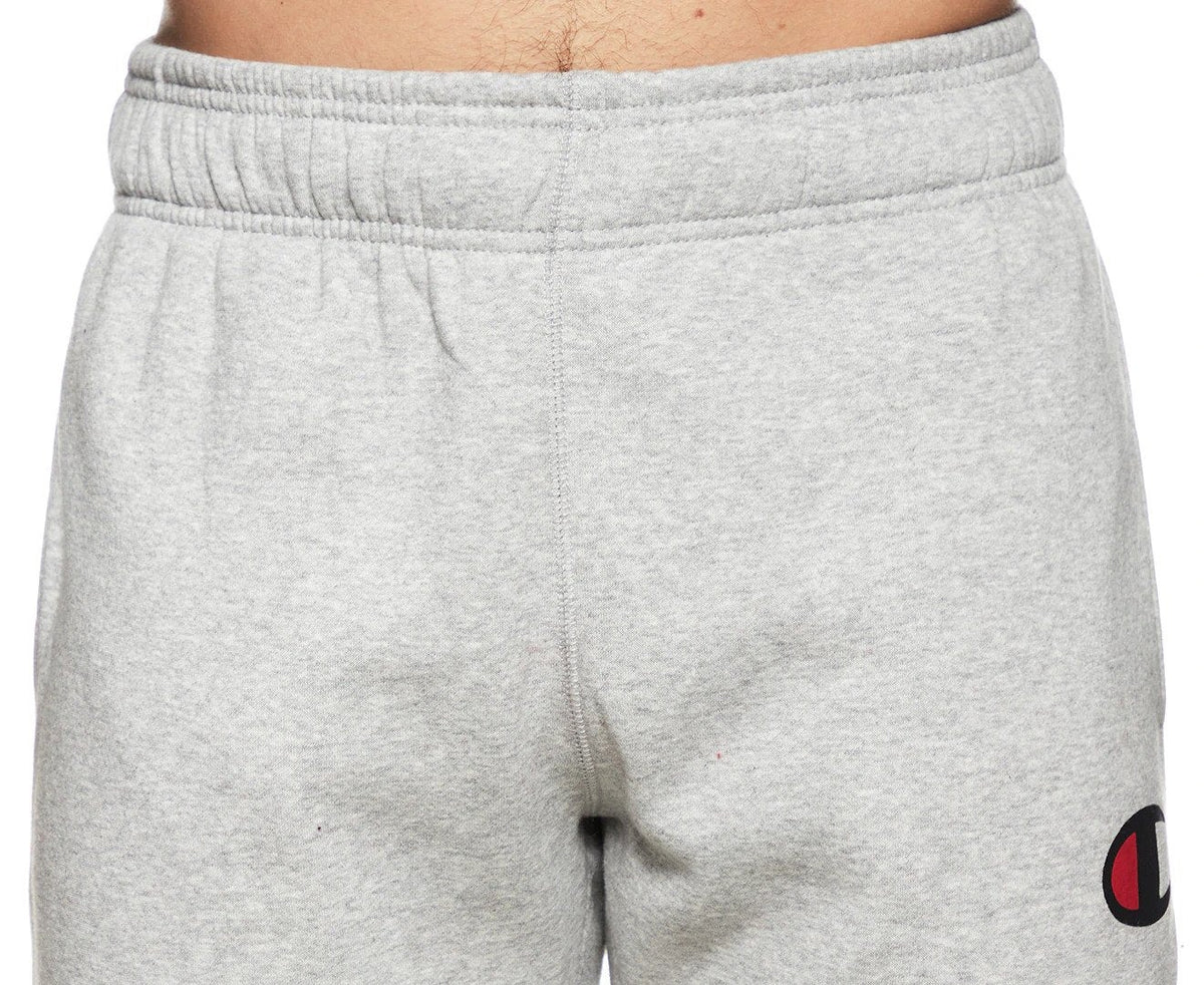 Champion Men's C Logo Cuff Trackpants / Tracksuit Pants - Oxford Heather