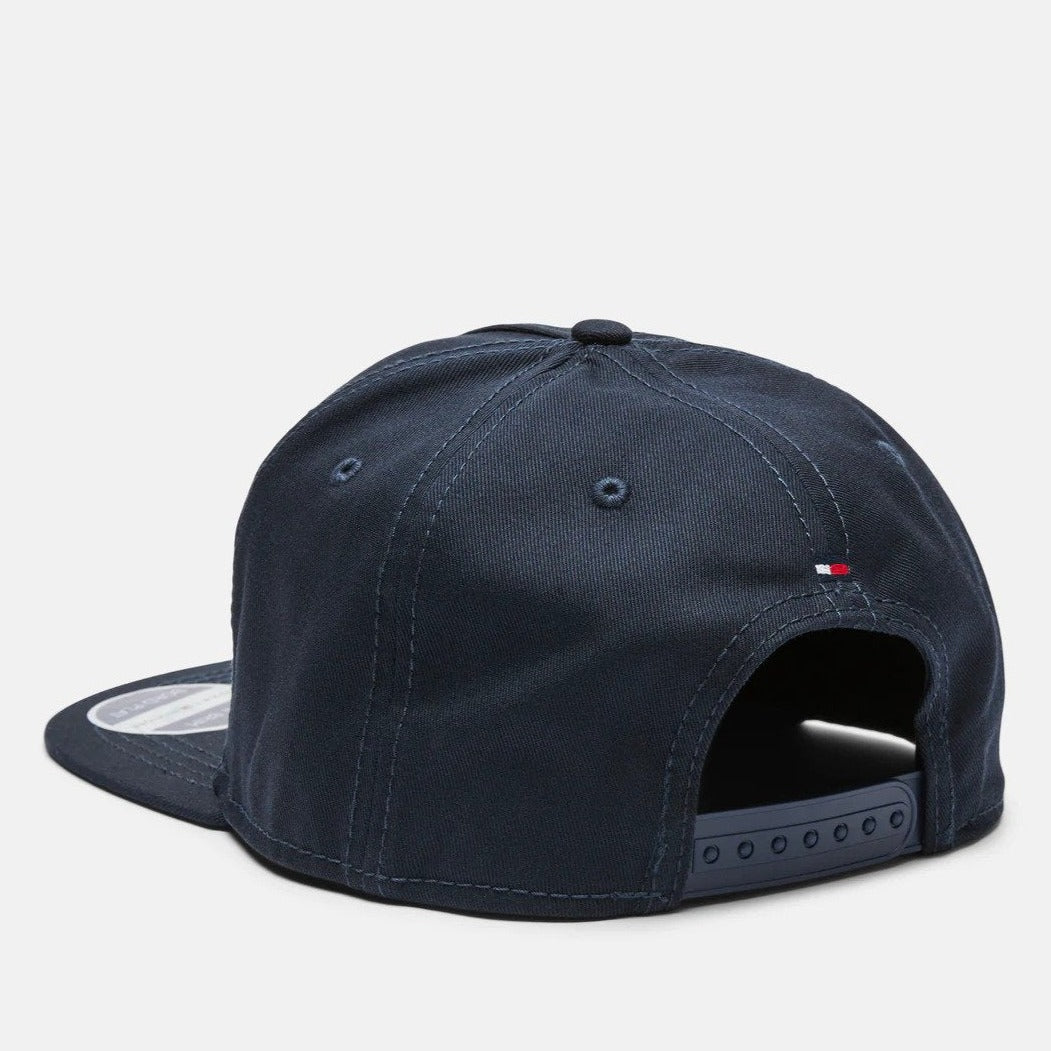 Tommy Hilfiger Signature Flat Brim Cap - Sky Captain