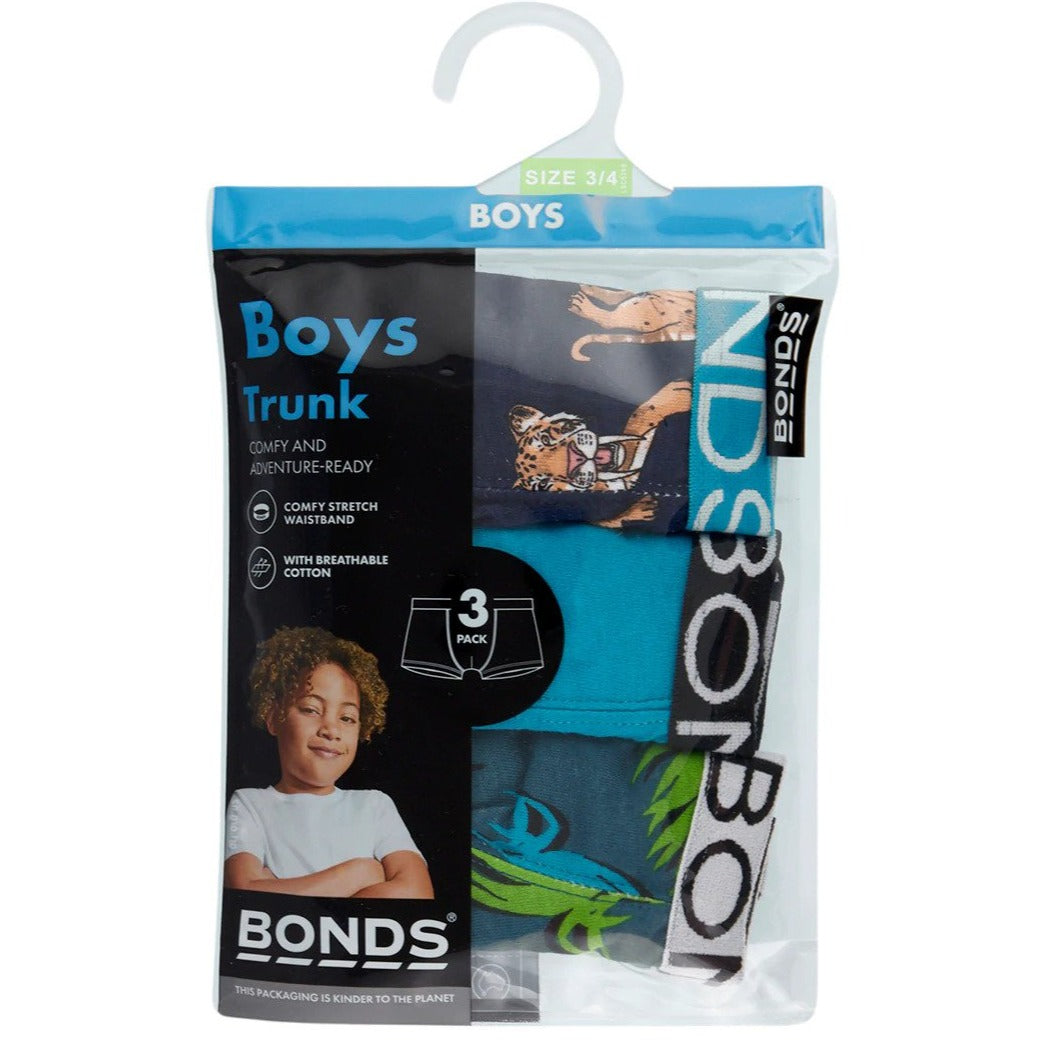 Bonds Boys' Trunks 3-Pack - Saber Tiger