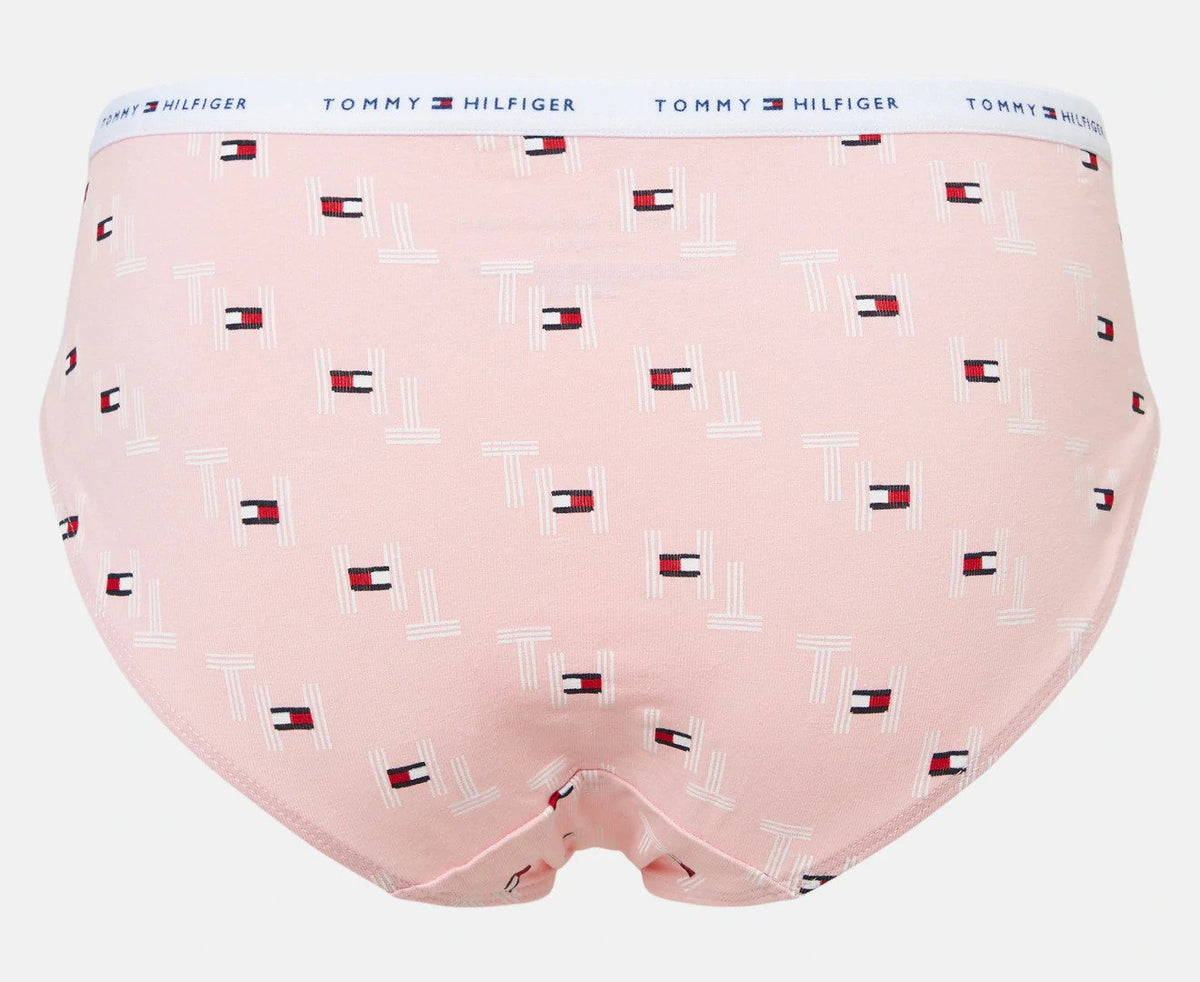 Tommy Hilfiger Women's Cotton Bikini Briefs 3-Pack - Pink/Grey/Light Blue