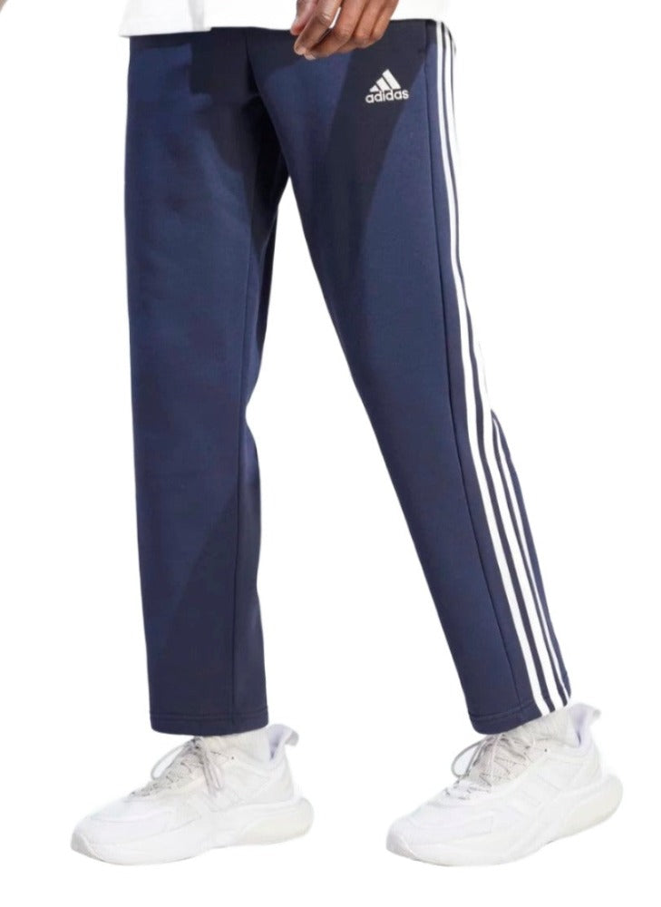 Adidas Mens Sportswear Essentials 3-Stripes Open Hem Fleece Pants - Legend Ink