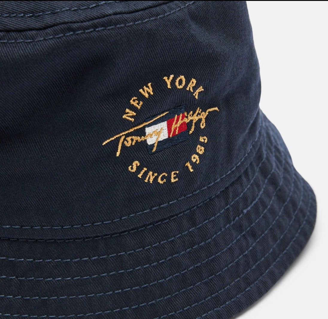 Tommy Hilfiger Roundel Bucket Hat - Sky Captain