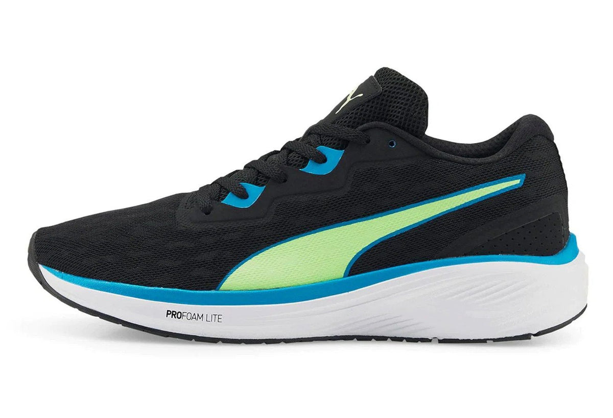 Puma Men's Aviator ProFoam Sky Wildwash Running Shoes - Black/Ocean Dive