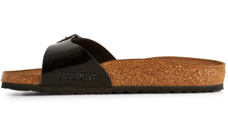 Birkenstock Unisex Madrid Narrow Fit Sandals - Black Patent