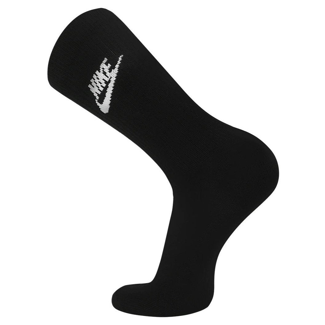 Nike Sportswear Unisex Everyday Essential Crew Socks 3-Pack - Black/White