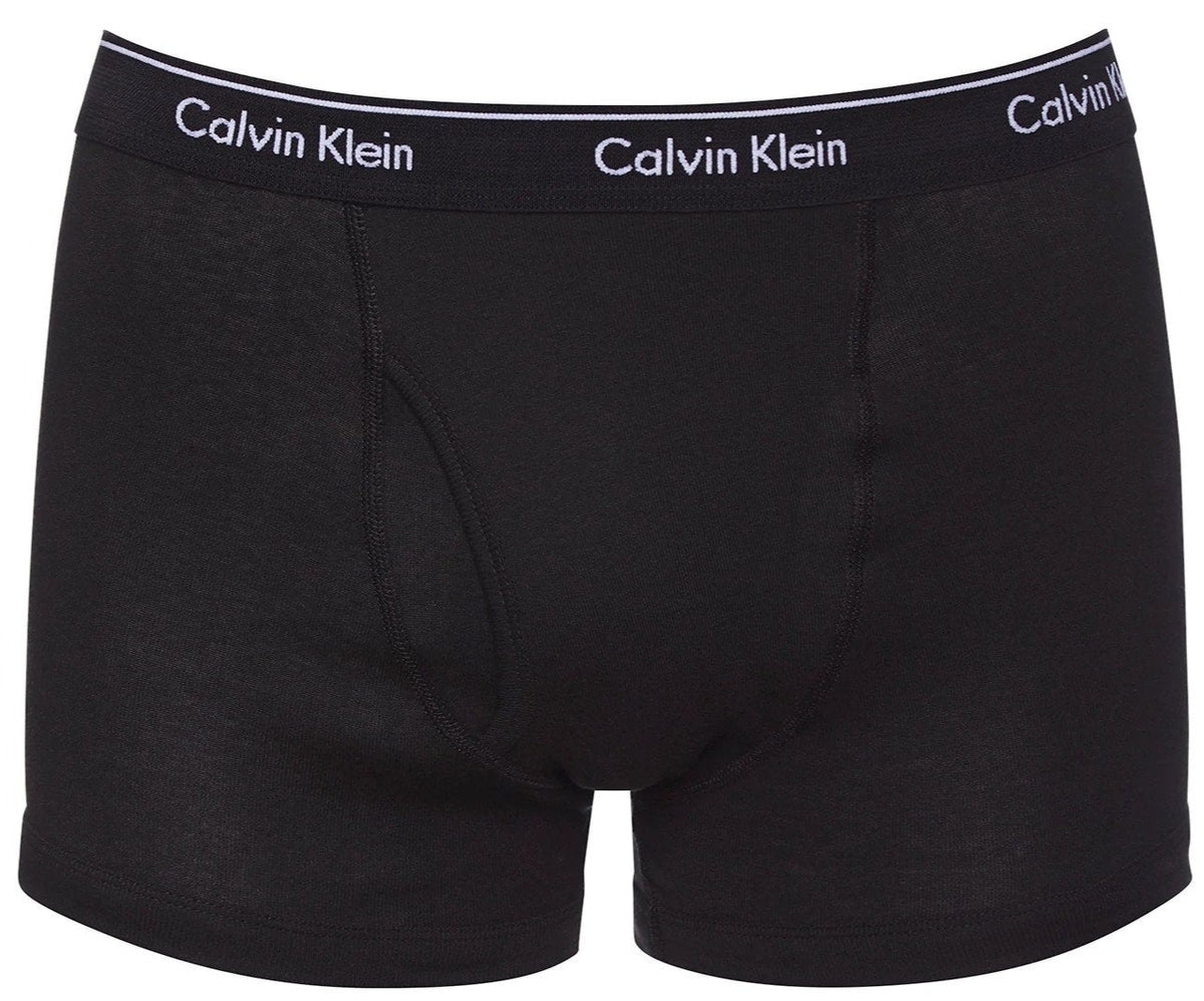 Calvin Klein Men's Classic Cotton Trunks 3-Pack - Black