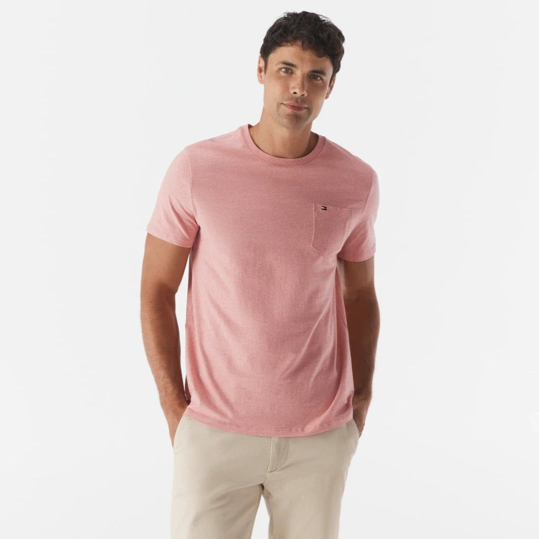 Tommy Hilfiger Men's Tommy Tee / T-Shirt / Tshirt - Pink Heather