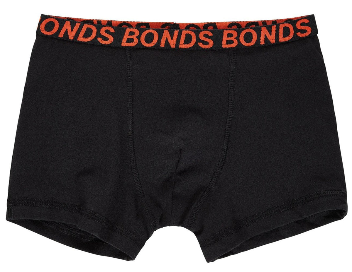 Bonds Boys' Sport Trunks 3-Pack - Black