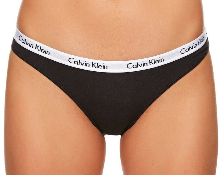 Calvin Klein Women's Carousel Bikini Briefs 3-Pack - Grey Heather/Black/Cedar