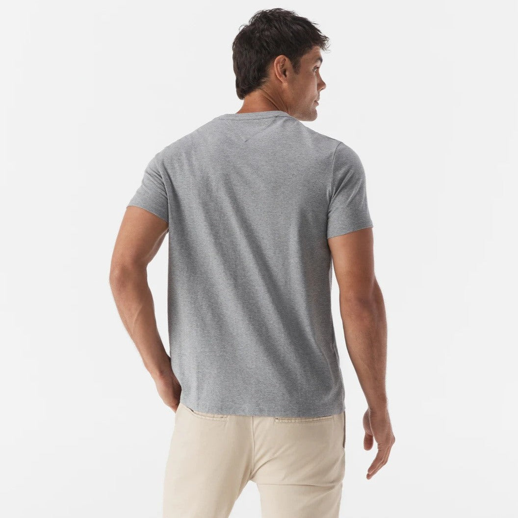 Tommy Hilfiger Men's Flag Arch Tee / T-Shirt / Tshirt - Grey Heather