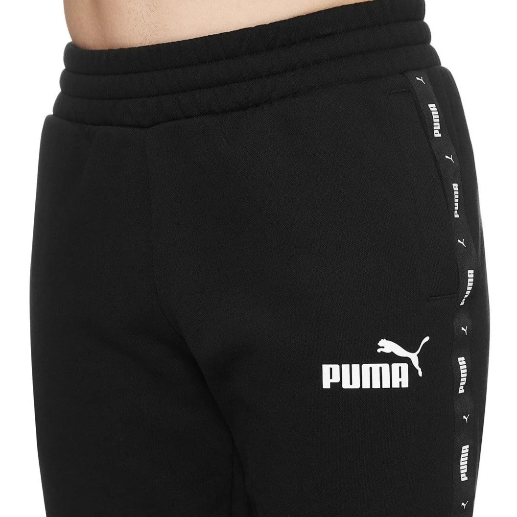 Puma Men's Essentials+ Tape Sweatpants / Tracksuit Pants - Puma Black