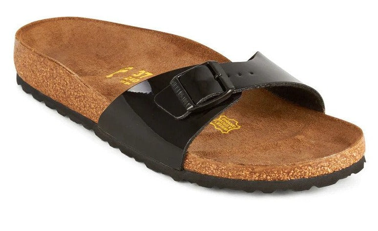 Birkenstock Unisex Madrid Narrow Fit Sandals - Black Patent