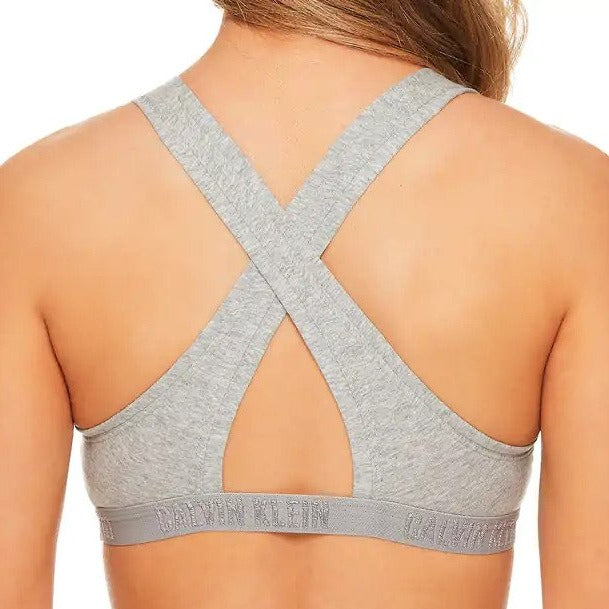 Calvin Klein Women's Monochrome Lightly Lined Bralette - Grey Heather