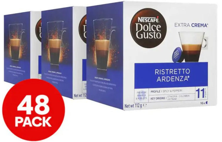 3 x 16pk Nescafé Dolce Gusto Ristretto Ardenza Coffee Capsules