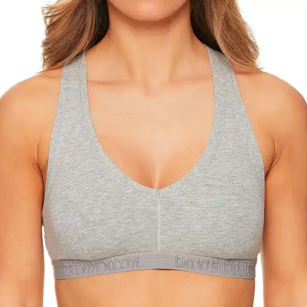 Calvin Klein Women's Monochrome Lightly Lined Bralette - Grey Heather