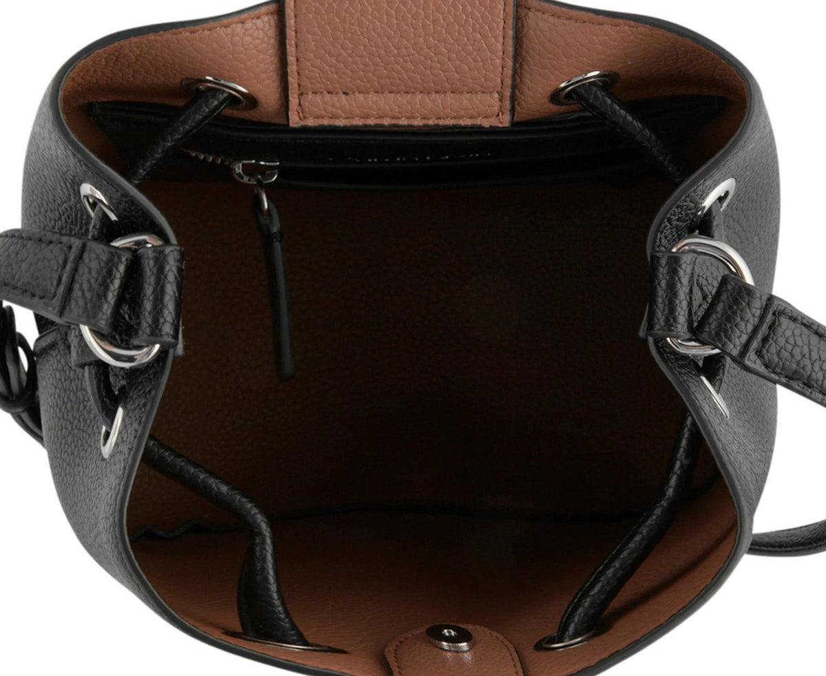 Calvin Klein Gabrianna Mini Bucket Bag - Black
