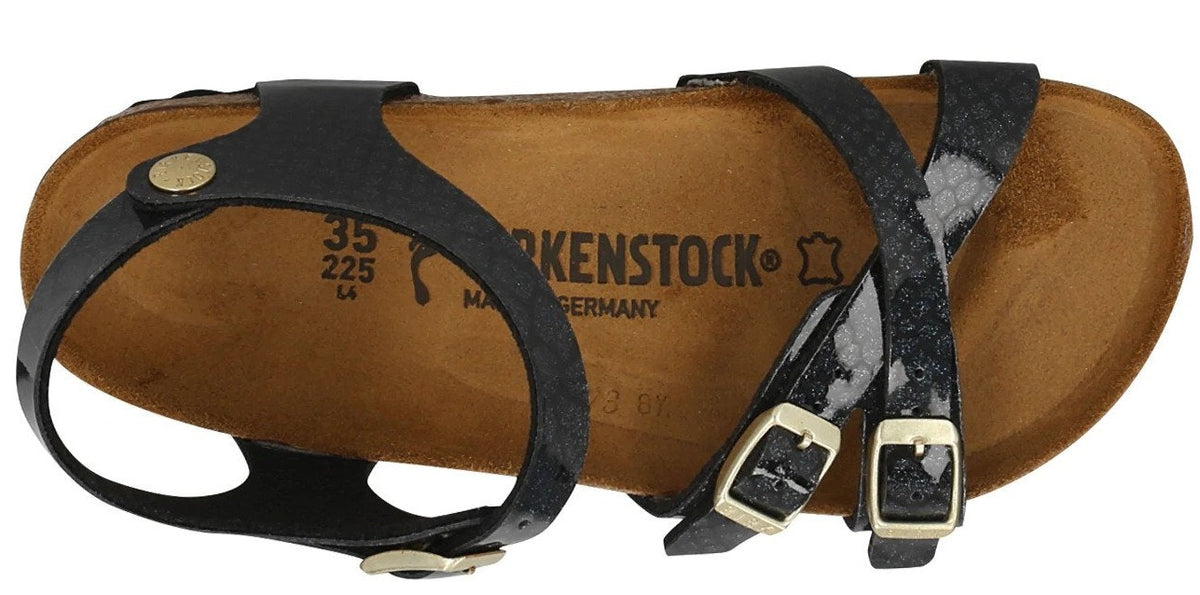 Birkenstock Women's Kumba Narrow Fit Sandals - Magic Snake Black Silver