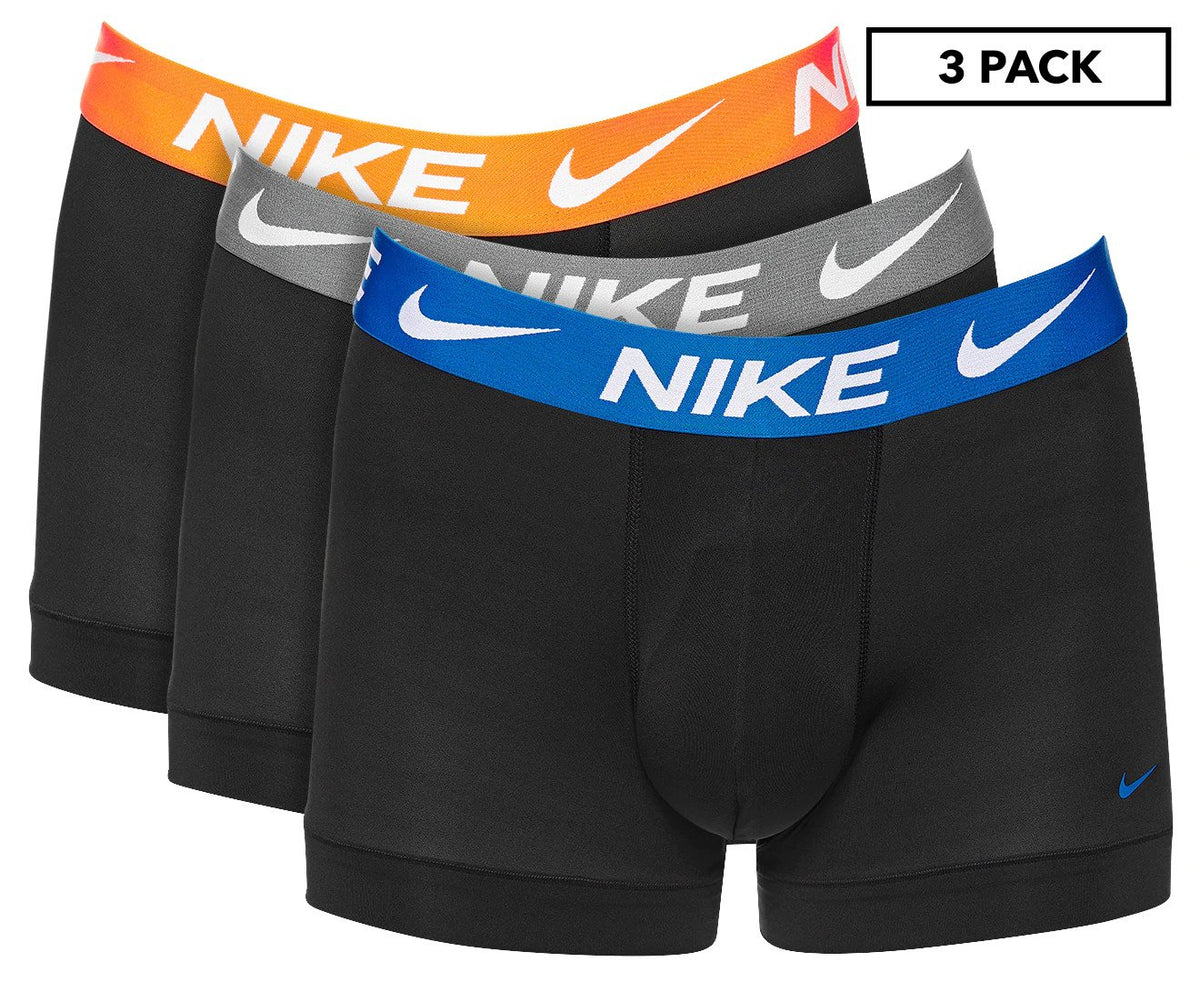 Nike Mens Dri-FIT Essential Micro Trunks 3-Pack - Black/Multi