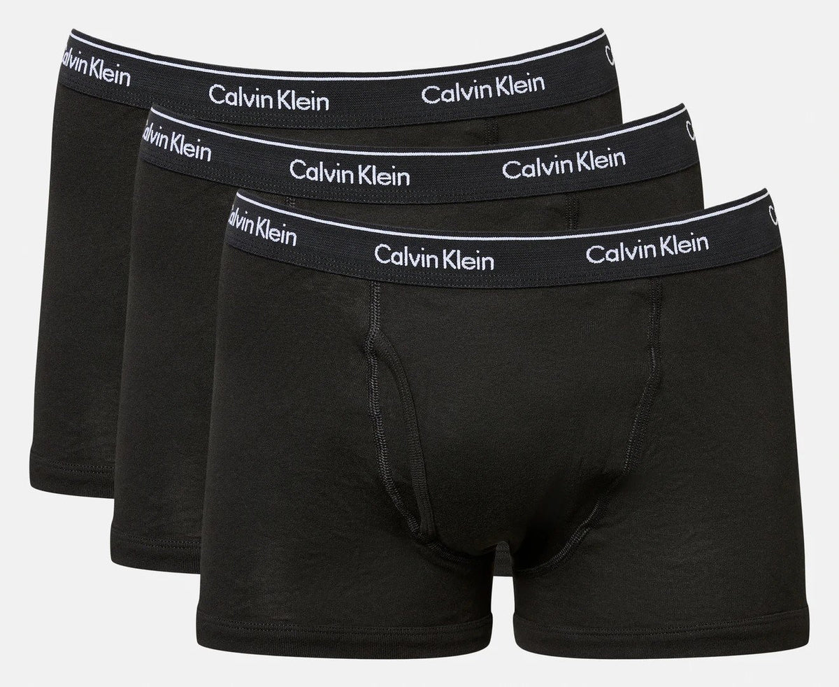Calvin Klein Men's Classic Cotton Trunks 3-Pack - Black