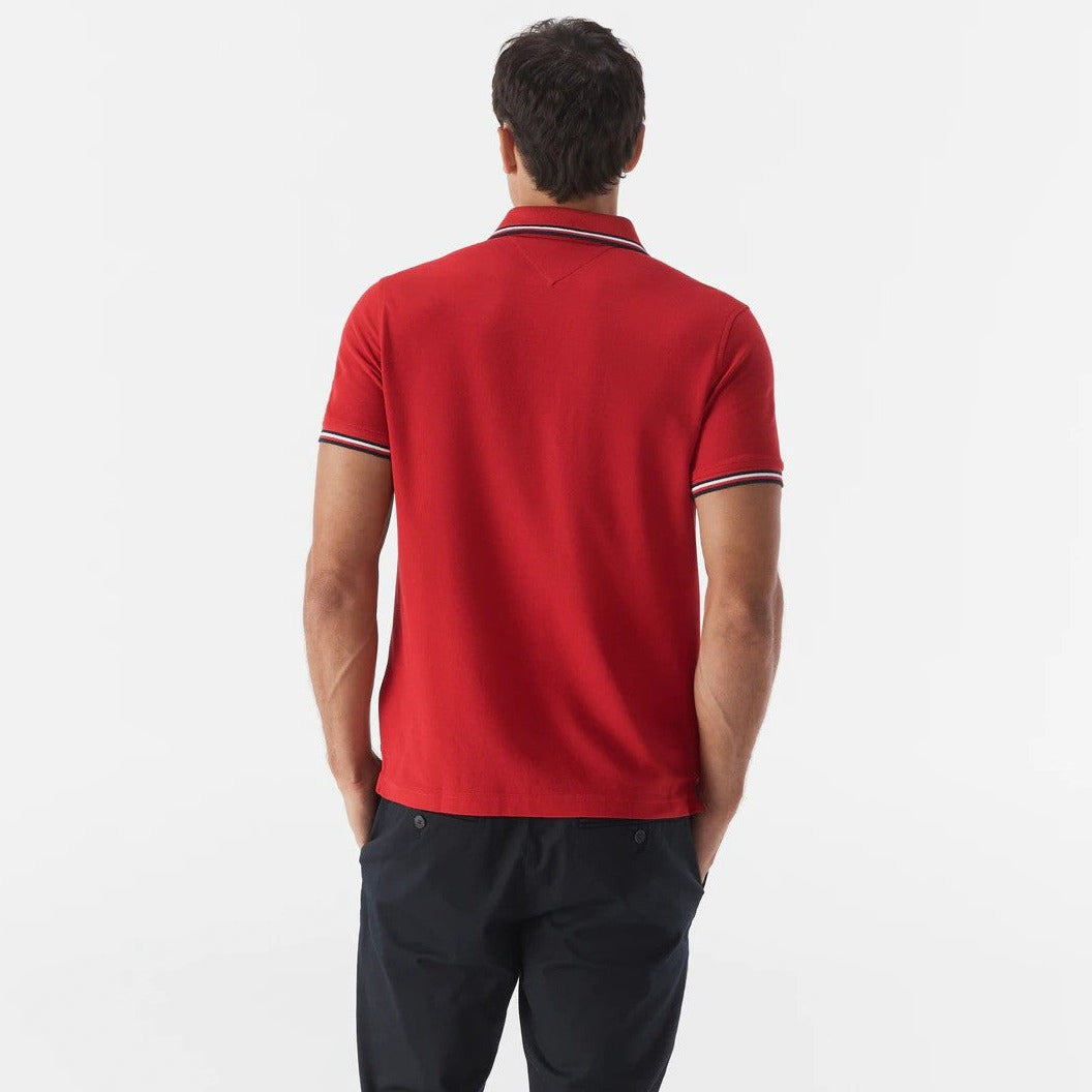 Tommy Hilfiger Men's Winston Solid Wicking Polo Shirt - Haute Red