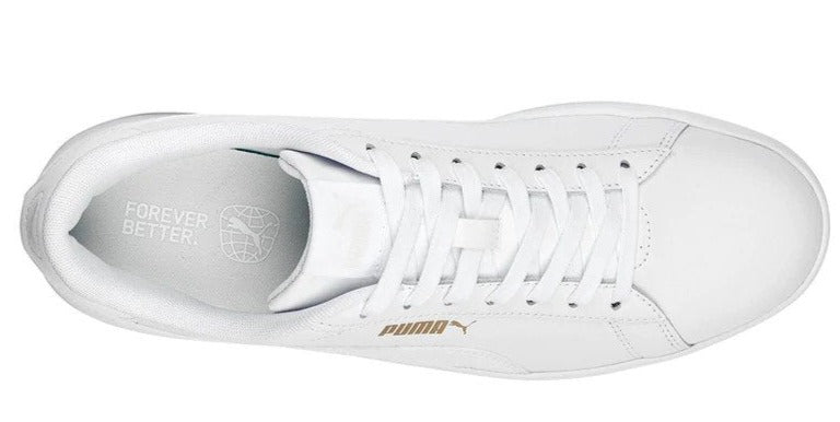 Puma Men's Smash 3.0 Sneakers - White/Gold
