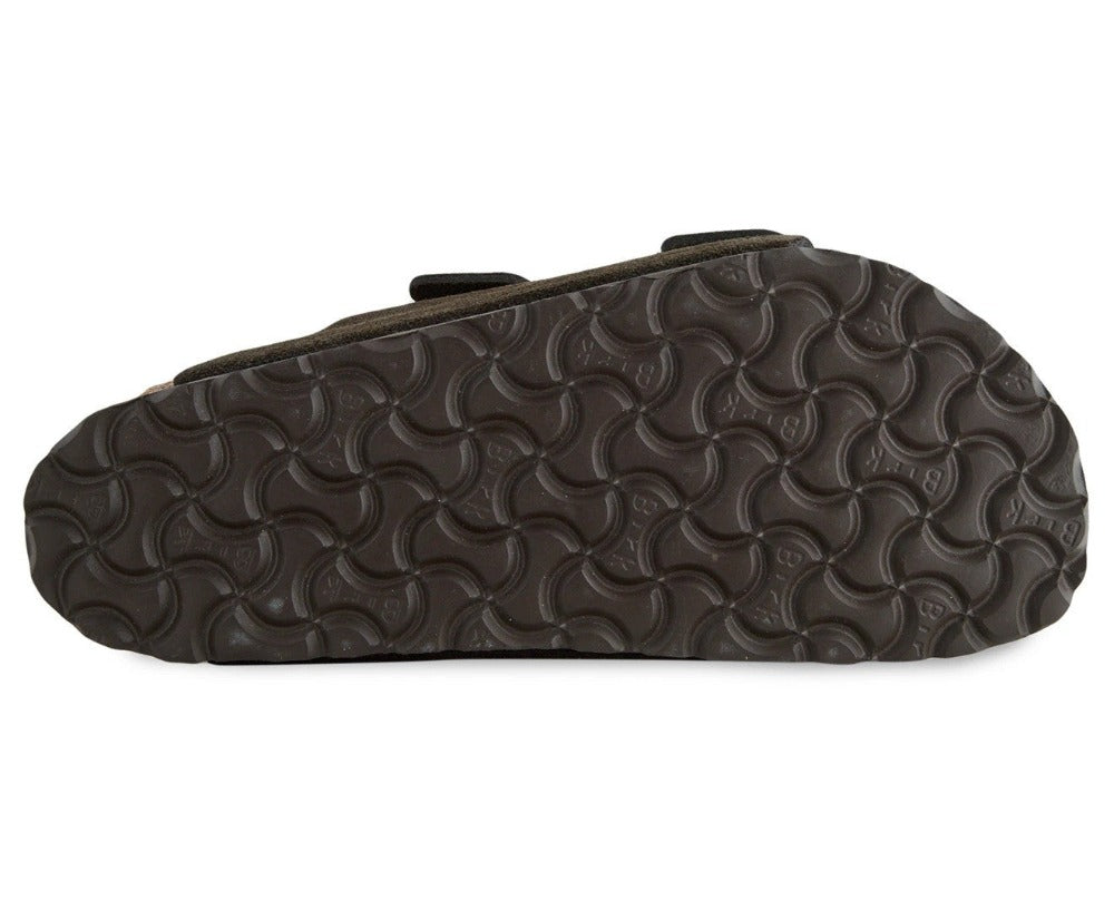 Birkenstock Women's Arizona Suede Leather Regular Fit Sandals - Mocha